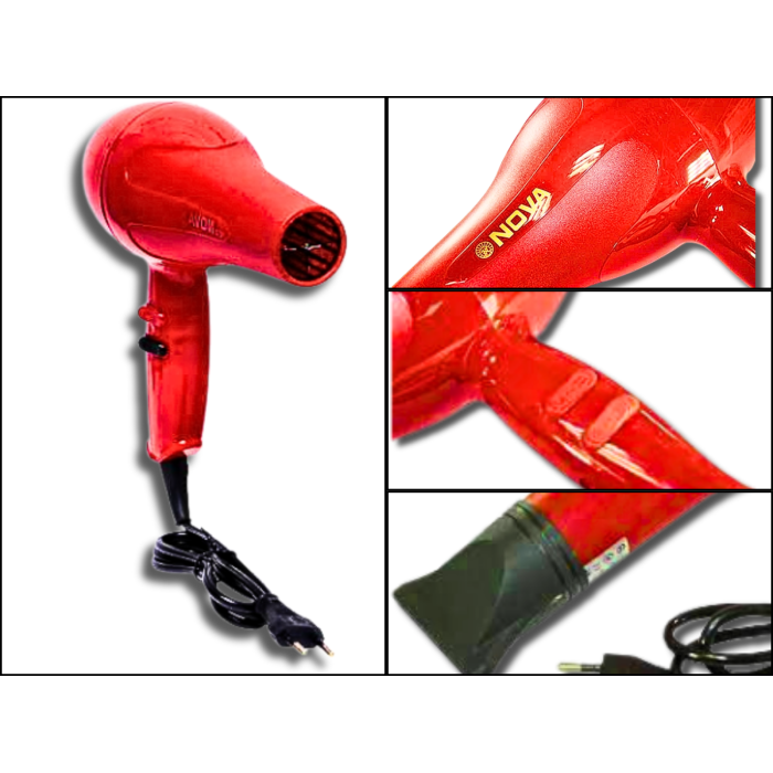 Фен для волос с насадкой 2 режима нагрева и скорости NOVA NV-2805 /1600W/23см/21см