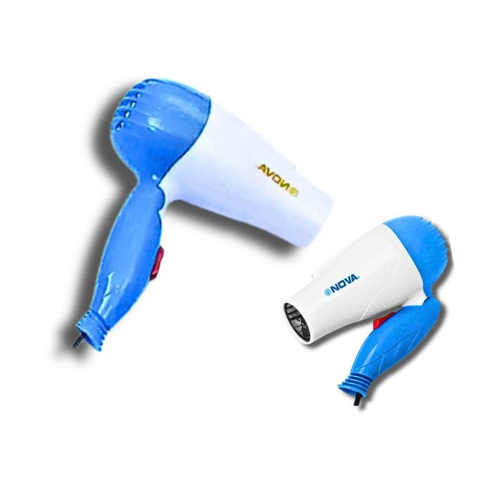 Фен дорожный раскладной для волос NOVA NV-1290/1000W/16см/18см