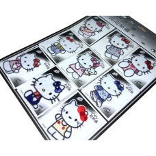 Аппликация для одежды нашивка №113 Hello Kitty 9шт/6х8см