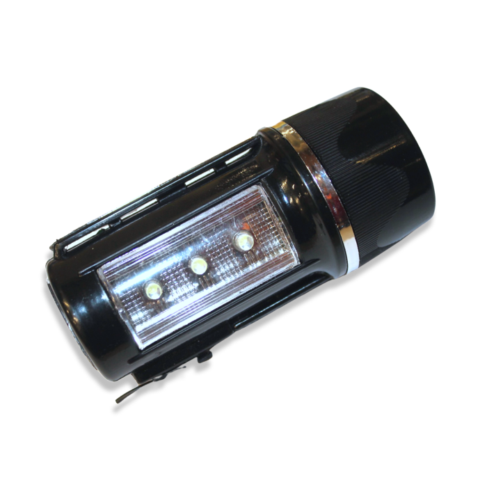 Фонарик ручной аккумуляторный с зарядкой от сети STF-15628 220В/11см/4.5см