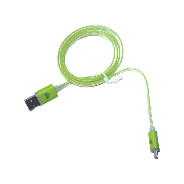 Кабель USB to micro USB с подсветкой по всей длине 1м