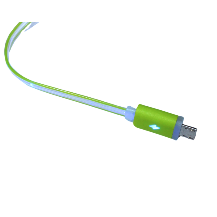 Кабель USB to micro USB с подсветкой по всей длине 1м