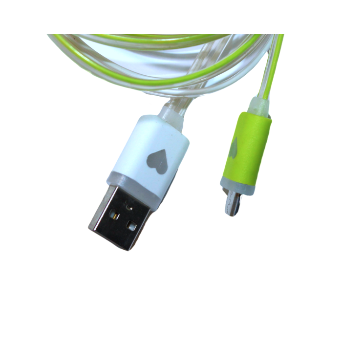 Кабель USB to micro USB с подсветкой по всей длине 1м