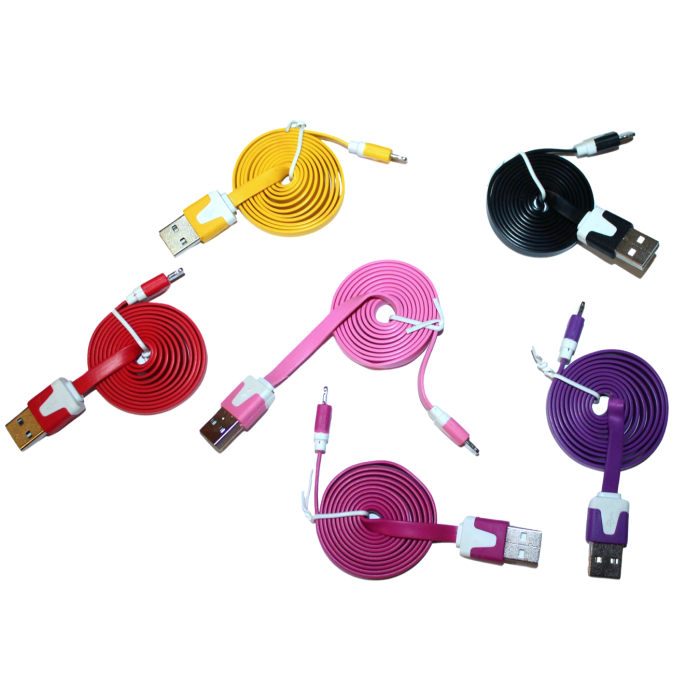 Кабель Lightning/USB разные цвета 1м
