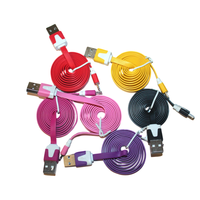 Кабель Lightning/USB разные цвета 1м