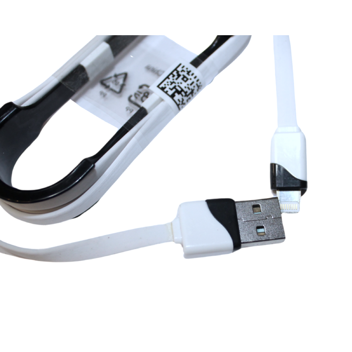 Кабель для зарядки и синхронизации плоский Lightning с USB 3.0/1м