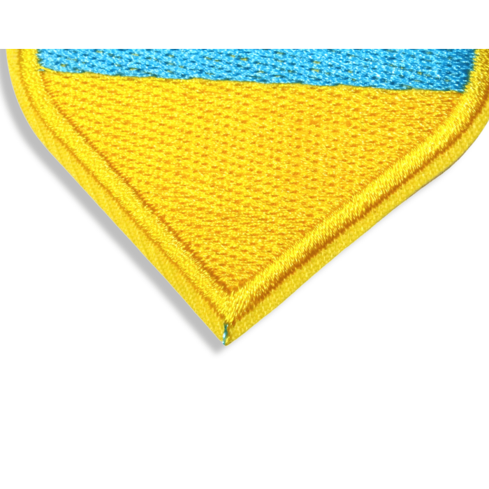 Аппликация для одежды нашивка Сердце Флаг Украины №2/6х6см