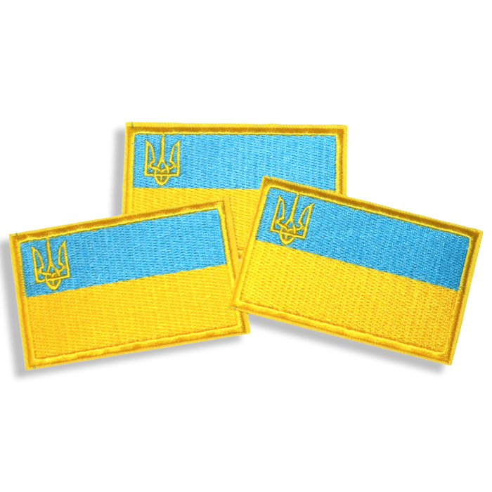 Аппликация для одежды нашивка Флаг  Украины №1/7.5х4.5см