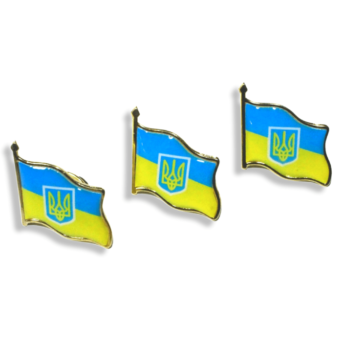 Значок Украина 2х2 см