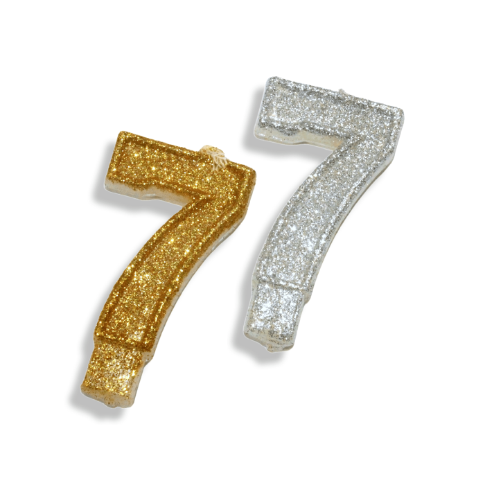 Свеча в торт цифра 7.5см/№7