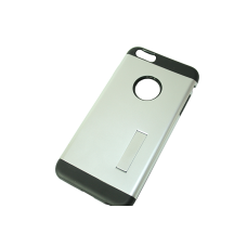 Чехол на IPhone 5/5S/SE/задняя крышка с подставкой/серебряный