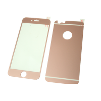 Стекло защитное цветное 2-х стор/IPhone 5/5s/SE/Розовый