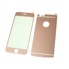Стекло защитное цветное 2-х стор/IPhone 5/5s/SE/Розовый