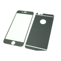 Стекло защитное цветное 2-х стор/IPhone 5/5s/SE/Черный