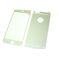 Стекло защитное цветное 2-х стор/IPhone 5/5s/SE/Серебро