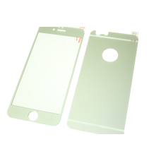 Стекло защитное цветное  2-х стор/IPhone 6/6s/Серебро