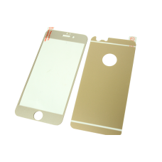 Стекло защитное цветное 2-х стор/IPhone 6 plus/6s plus/Золото