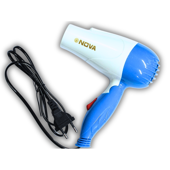 Фен дорожный раскладной для волос NOVA NV-1290/1000W/16см/18см