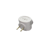 Тройник белый 6A/250V