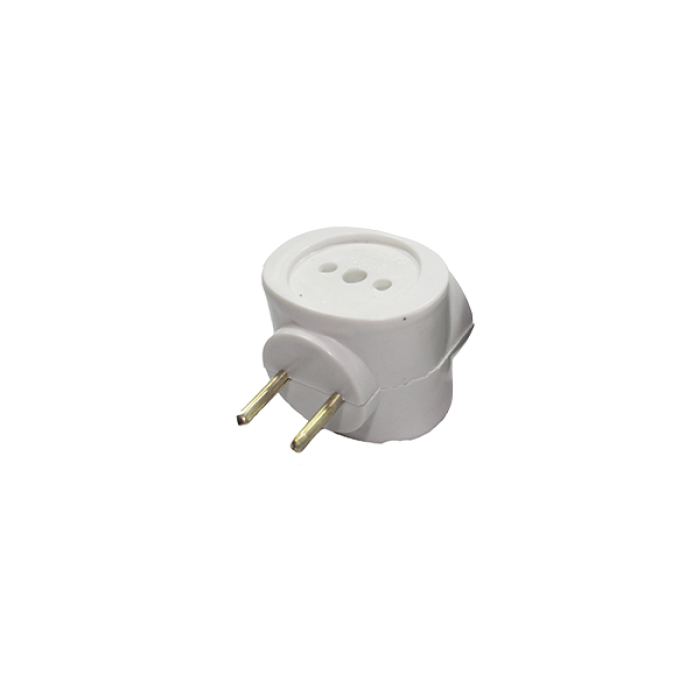 Тройник белый 6A/250V