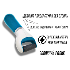 Электрическая роликовая пилка с 1 сменным роликом  и зарядным кабелем USB