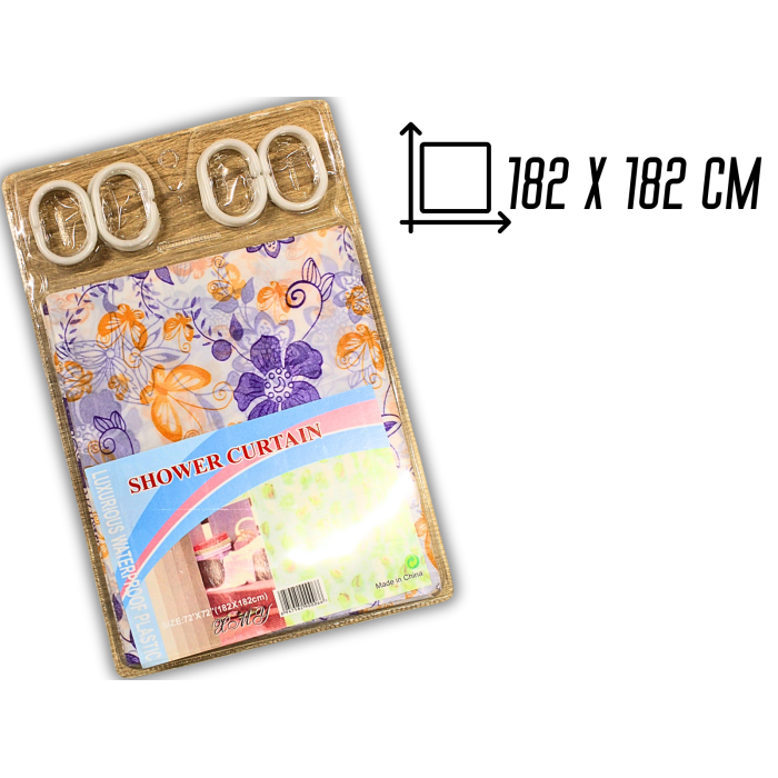 Занавеска/шторка для душа 182х182см