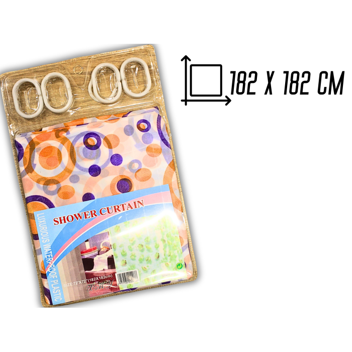 Занавеска/шторка для душа 182х182см