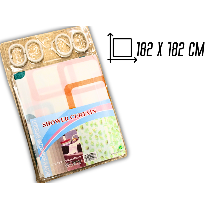 Занавеска/шторка для душа 182х182см
