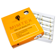Нитки для бисера Mimitex белые 210D упаковка 10шт