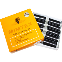 Нитки для бисера Mimitex черные 150D упаковка 10шт