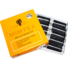Нитки для бисера Mimitex черные 150D упаковка 10шт