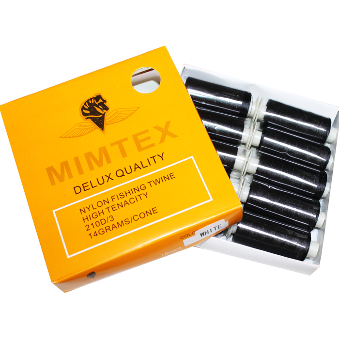 Нитки для бисера Mimitex черные 150D упаковка 10шт