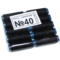 Нитки №40 черные 10шт
