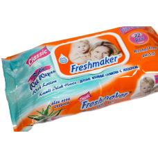 Салфетки влажные Freshmaker с колпаком 72шт