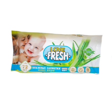 Салфетки влажные  Love Fresh Детские 72шт