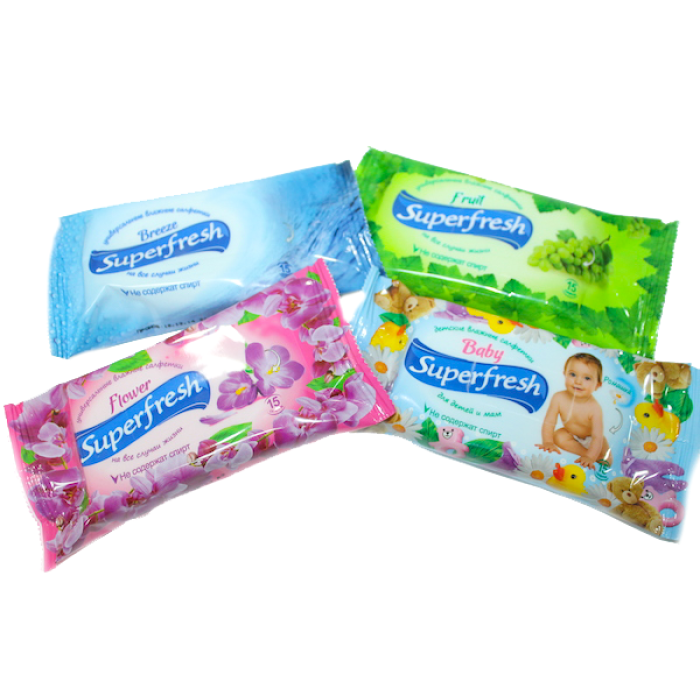 Салфетки влажные SuperFresh Детские 15шт