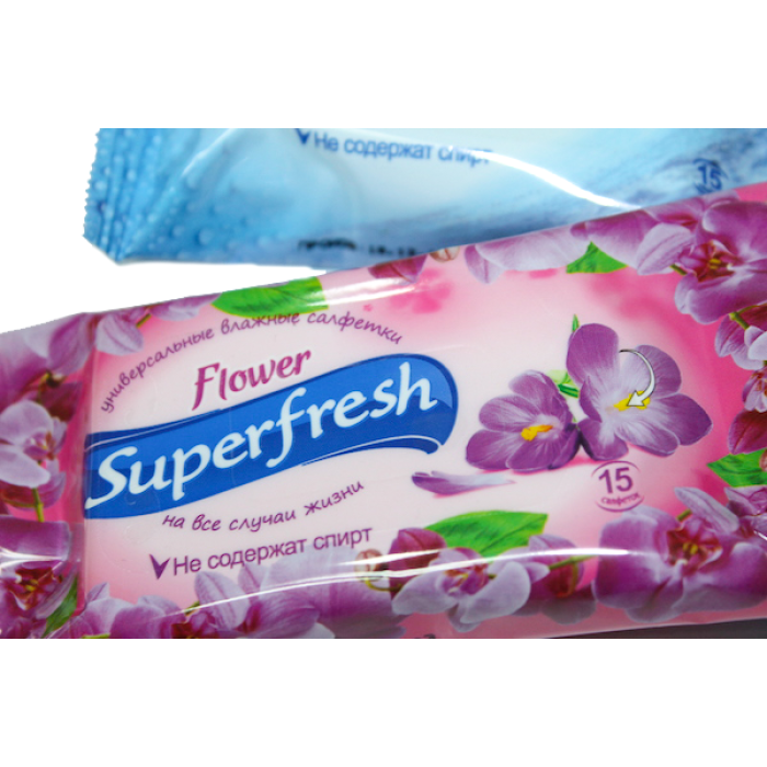 Салфетки влажные SuperFresh Детские 15шт