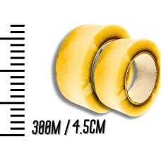 Скотч желтый 300м/4.5см