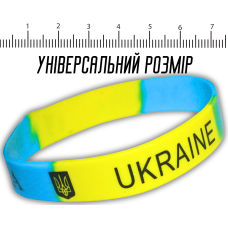 Браслет силиконовый УКРАИНА 1.2см/20см