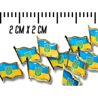 Значок Украина 2х2 см