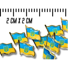 Значок Украина 2х2 см