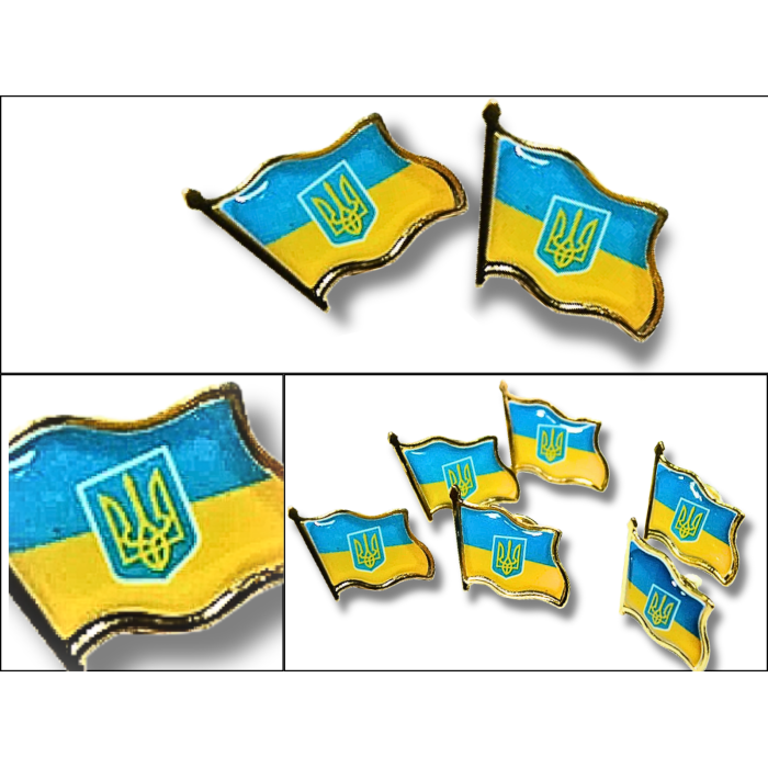 Значок Украина 2х2 см