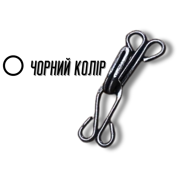 Крючки  пришивные черные №4/22мм/880пар