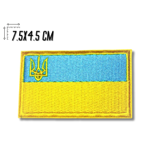 Аппликация для одежды нашивка Флаг  Украины №1/7.5х4.5см