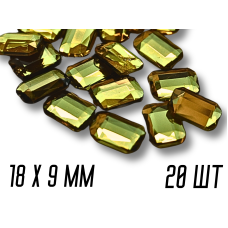 Камни на клеевой основе Прямоугольник/18×9мм/20шт