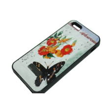 Чехол на заднюю панель/Flower/Apple Iphone/резиновый/5/5s/SE