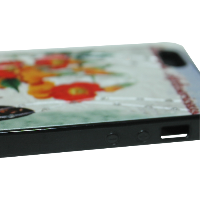 Чехол на заднюю панель/Flower/Apple Iphone/резиновый/5/5s/SE