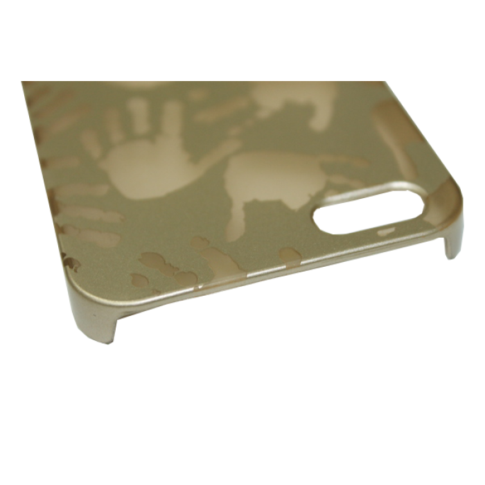 Чехол на заднюю панель Apple Iphone/пластиковый/Hands Gold/5/5s/SE