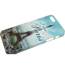 Чехол на заднюю панель/Paris/Apple Iphone/резиновый/5/5s/SE