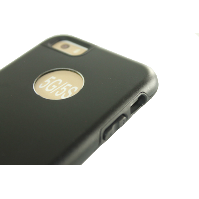 Чехол на Apple IPhone 5/5S/SE задняя крышка металлическая/Черный